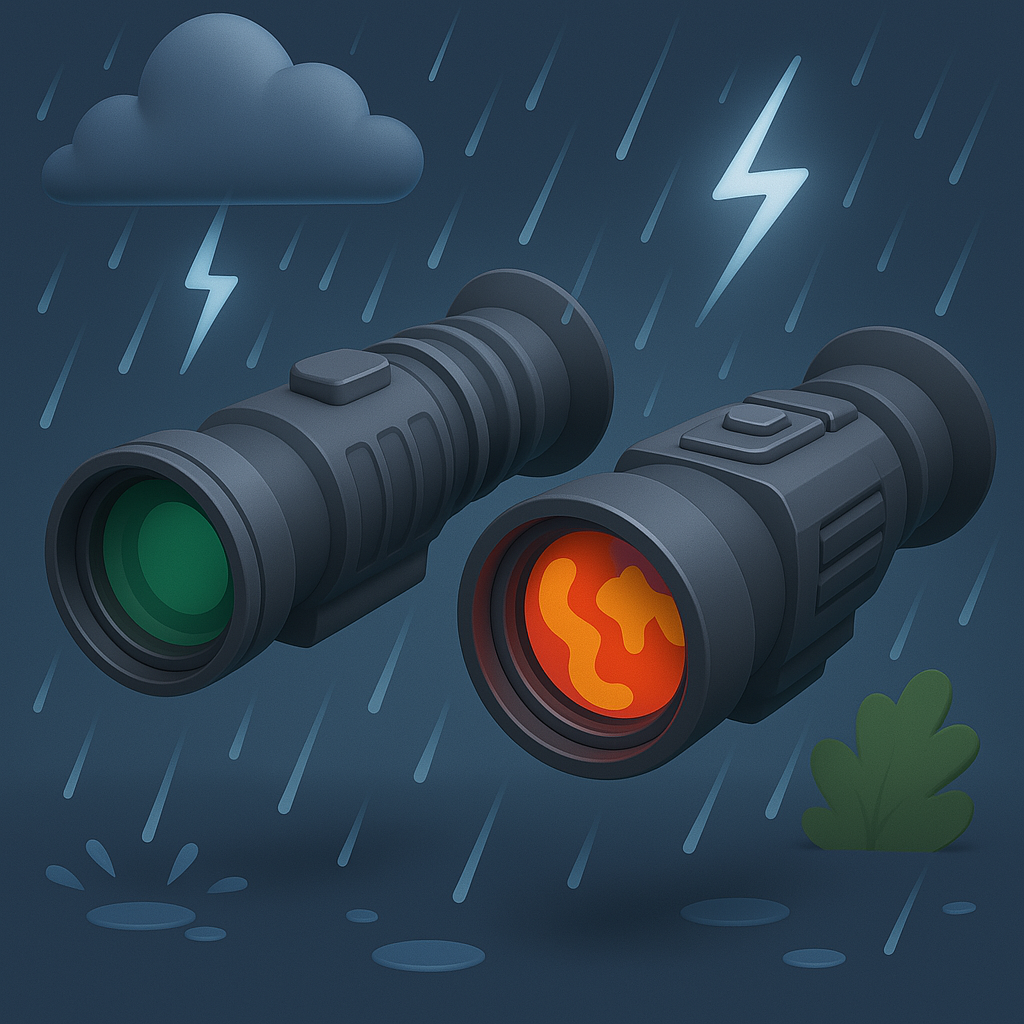 Der Einfluss von Wetterbedingungen auf Nachtsicht und Wärmebildtechnik